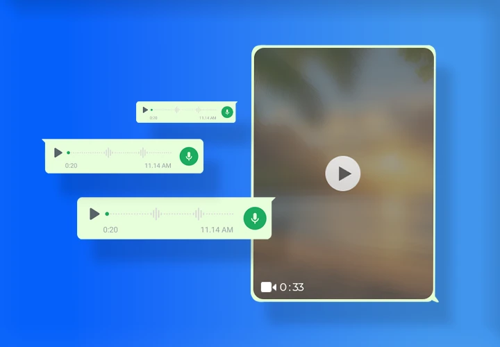 Interpretação de áudios e vídeos no WhatsApp